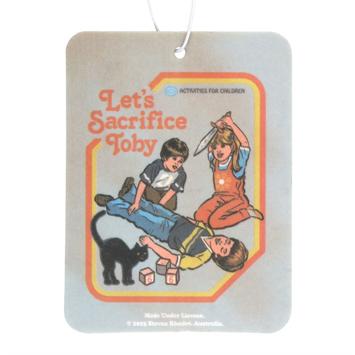 Let's Sacrifice Toby Vanilla Air Freshener by Steven Rhodes