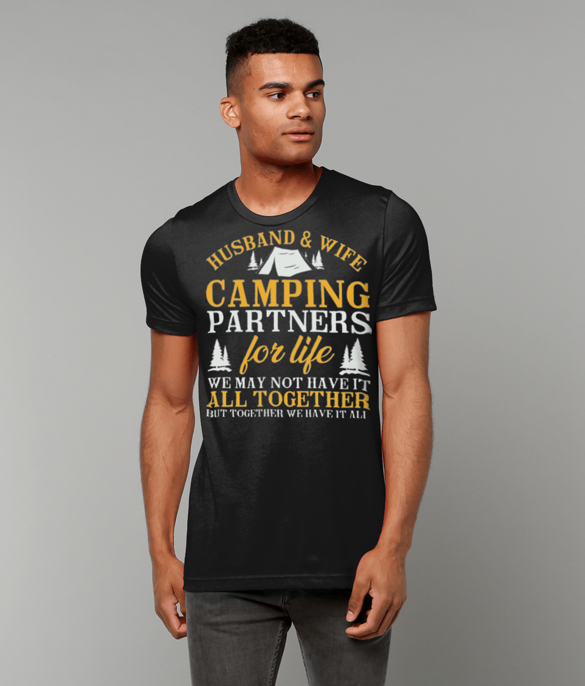 Husband And Wife Camping Partners For Life T-Shirt