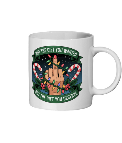 Funny Middle Finger Mug, Rude Novelty Gift, 11oz Ceramic