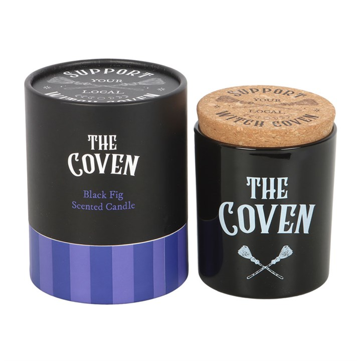 The Coven Black Fig Scented Glass Candle