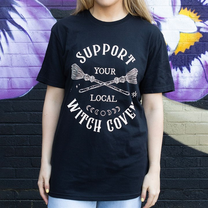 Support Your Local Witch Coven Unisex T-shirt Size XXL