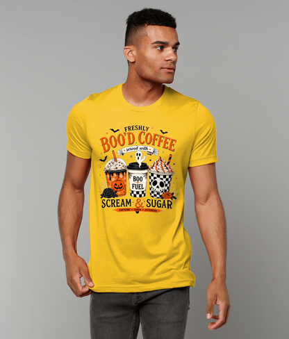 Boo'd Up Coffee Lover Halloween T-Shirt | Unisex Tee