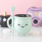 Mint Green Cauldron Mug & Wand Stirrer | Pastel Witchy Gift