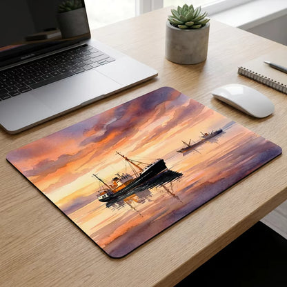 Ross Tiger & Ross Revenge Mouse Mat, Nautical Gift