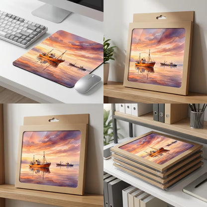 Ross Tiger & Ross Revenge Mouse Mat, Nautical Gift