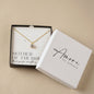 Amore Gold Plated Crystal Pendant Necklace – Mother of the Bride Gift