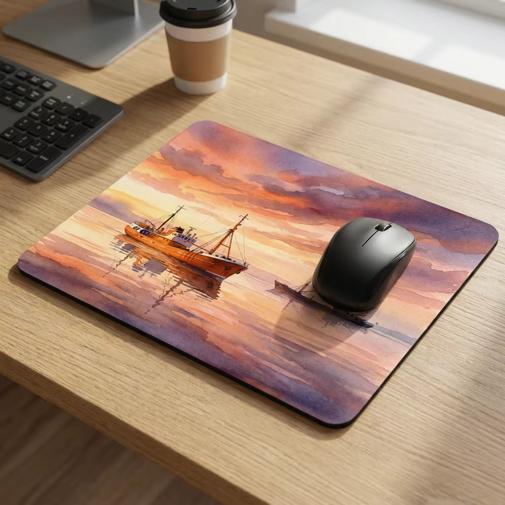 Ross Tiger & Ross Revenge Mouse Mat, Nautical Gift