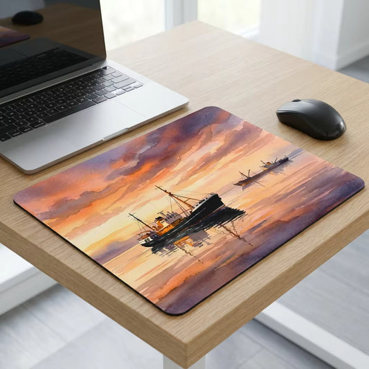 Ross Tiger & Ross Revenge Mouse Mat, Nautical Gift