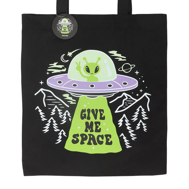 Give Me Space Alien UFO Tote Bag