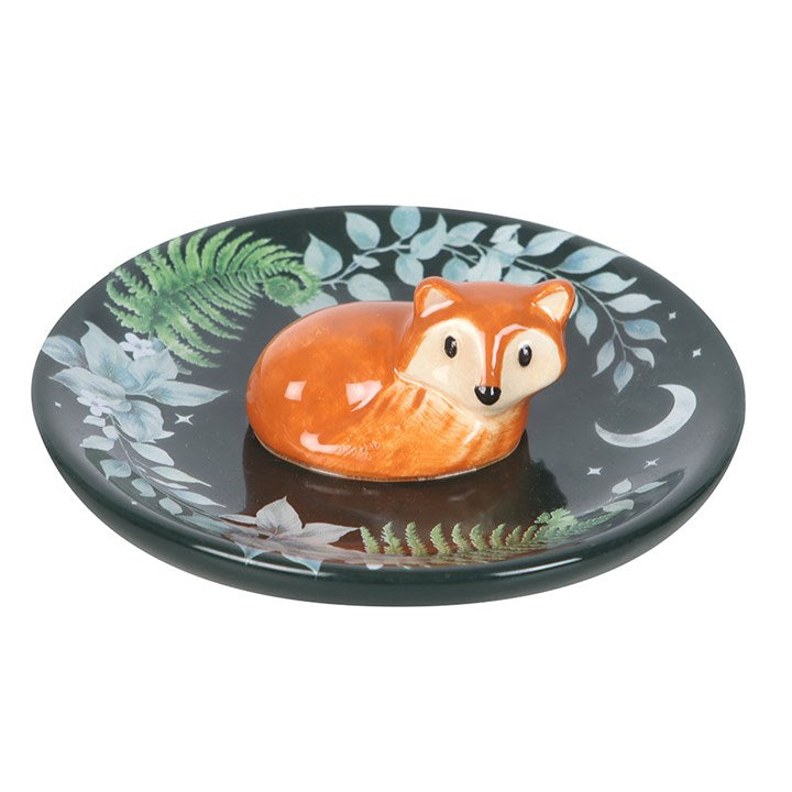 Green Fox Trinket Dish – Ceramic Jewellery Holder
