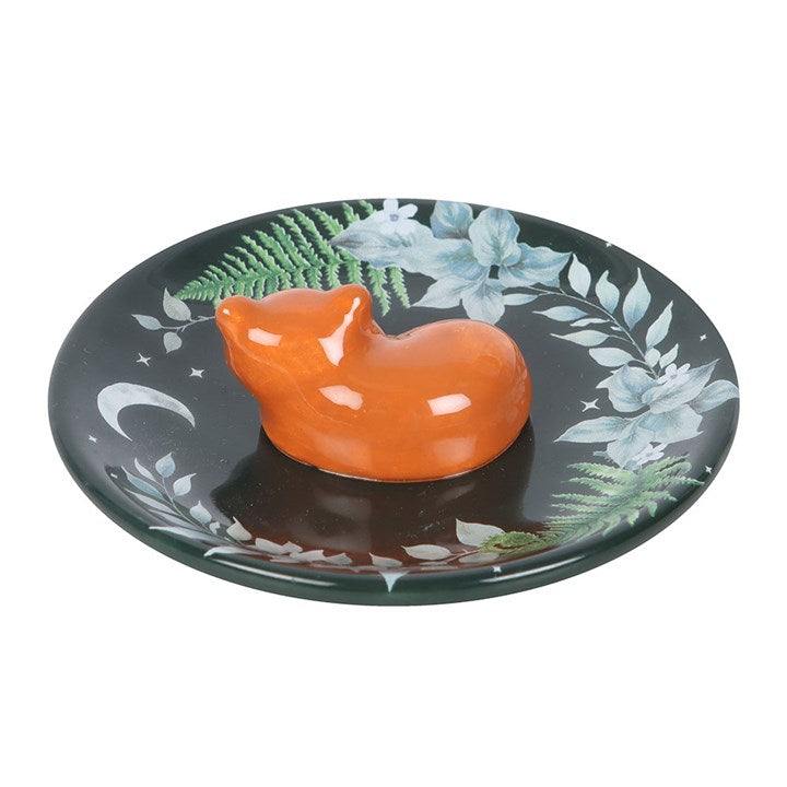 Green Fox Trinket Dish – Ceramic Jewellery Holder