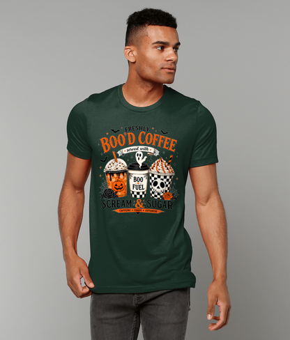 Boo'd Up Coffee Lover Halloween T-Shirt | Unisex Tee