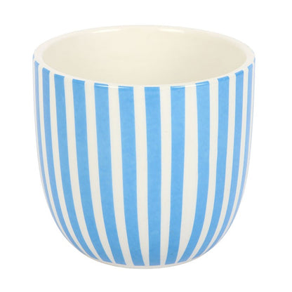 Blue Striped La Dolce Vita Plant Pot