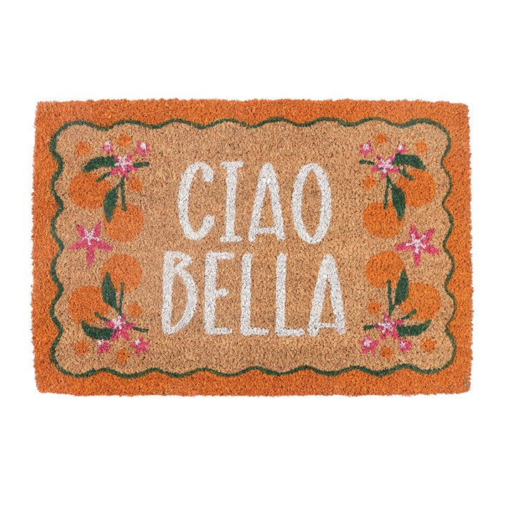 Orange Ciao Bella Doormat