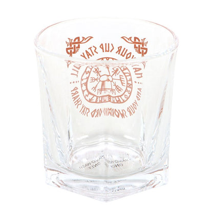 Viking Compass Lowball Drinking Glass with Coaster | Vegvisir Gift Set