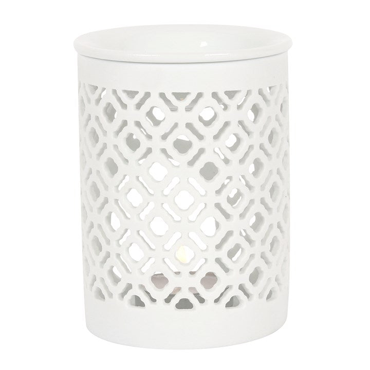 Matte Lattice Cut Oil Burner