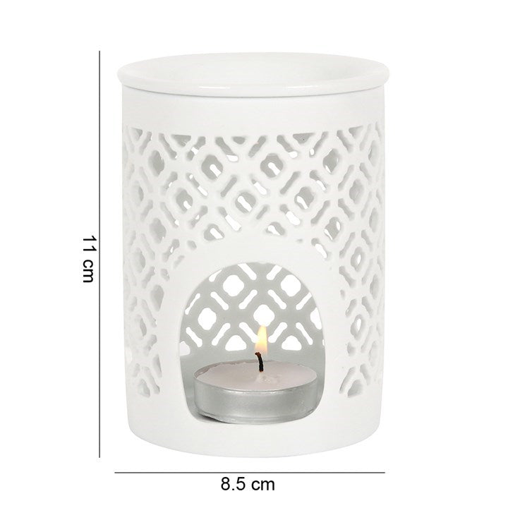 Matte Lattice Cut Oil Burner