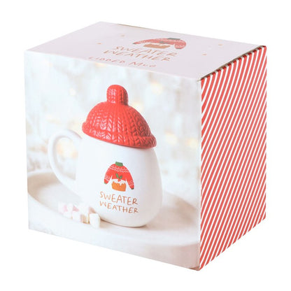 Sweater Weather Lidded Mug