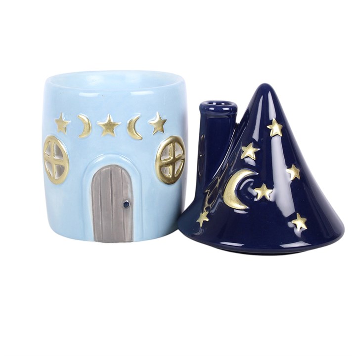 Celestial Cottage Oil Burner, Mystical Home Décor Gift