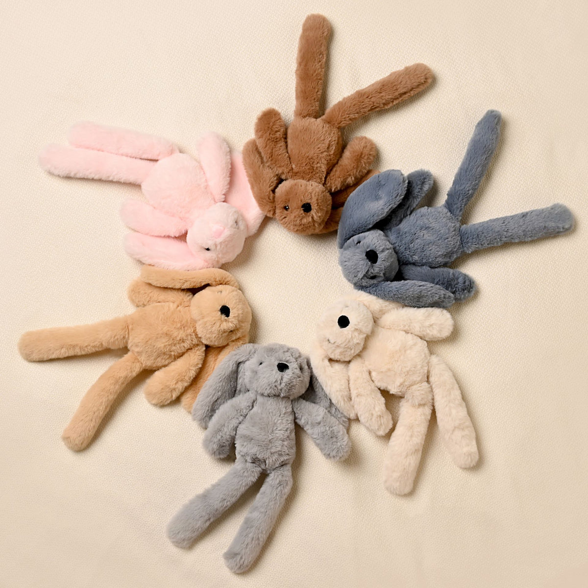 Cookie The Plush Long Leg Dark Brown Bunny 35 cm