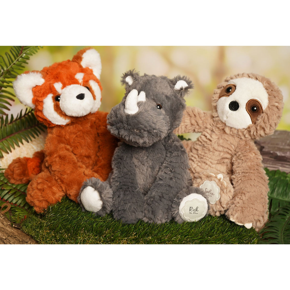 Rick The Plush Sitting Rhino 22cm