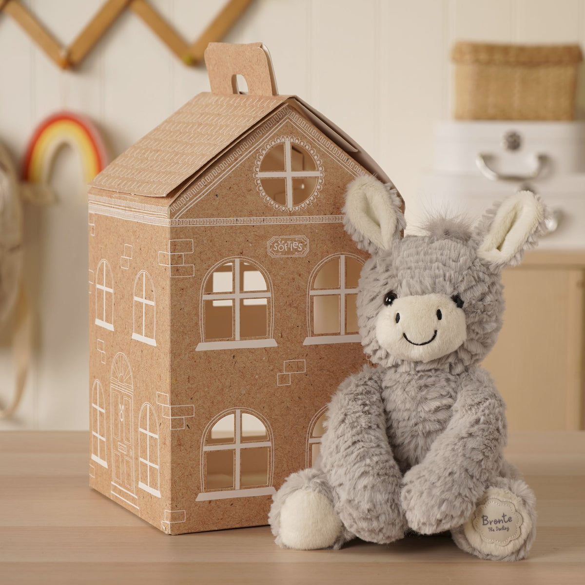 Bronte The Plush Sitting Donkey 22cm