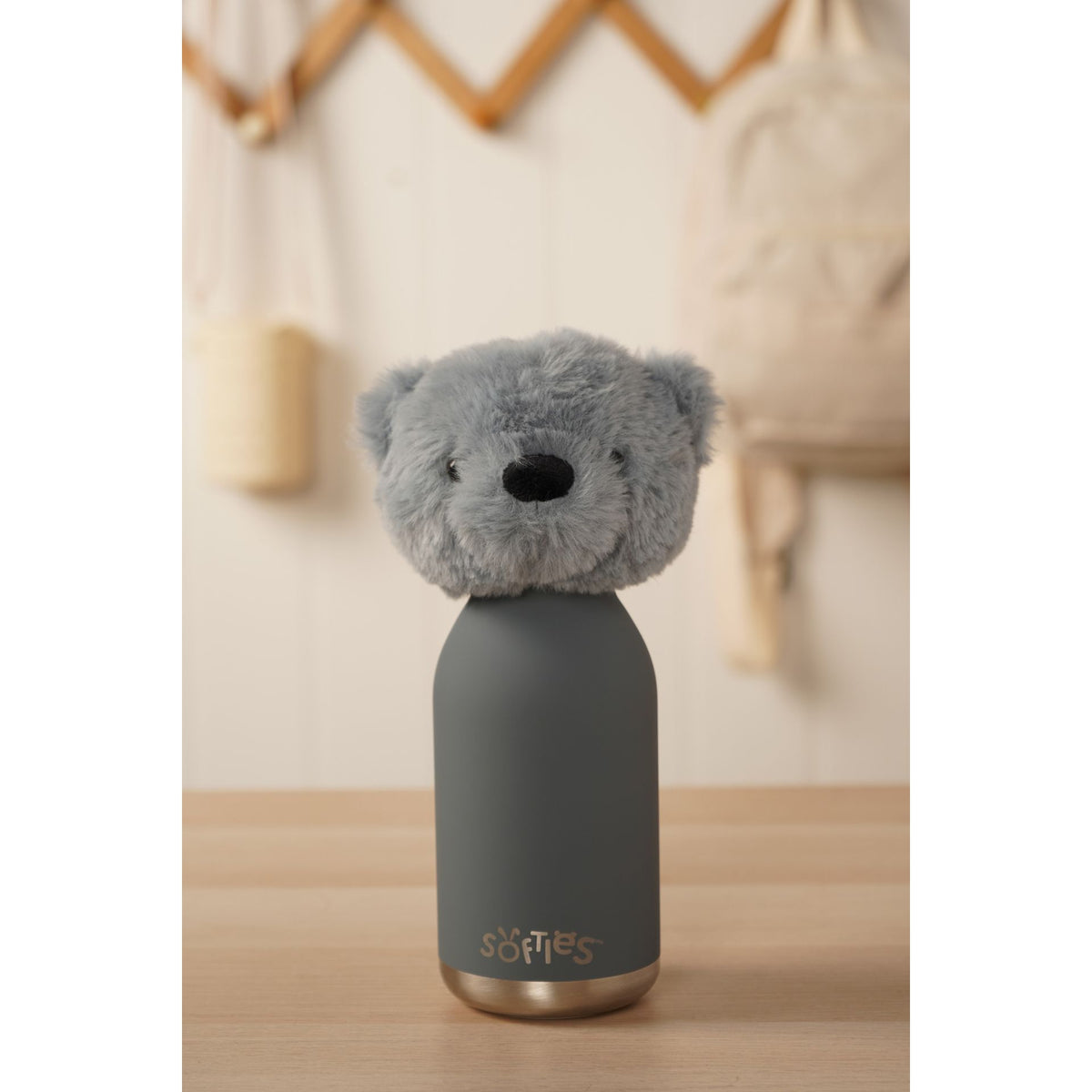 Pip The Plush Teddy Petrol Blue Stainless Steel Water Bottle 23cm / 450ml