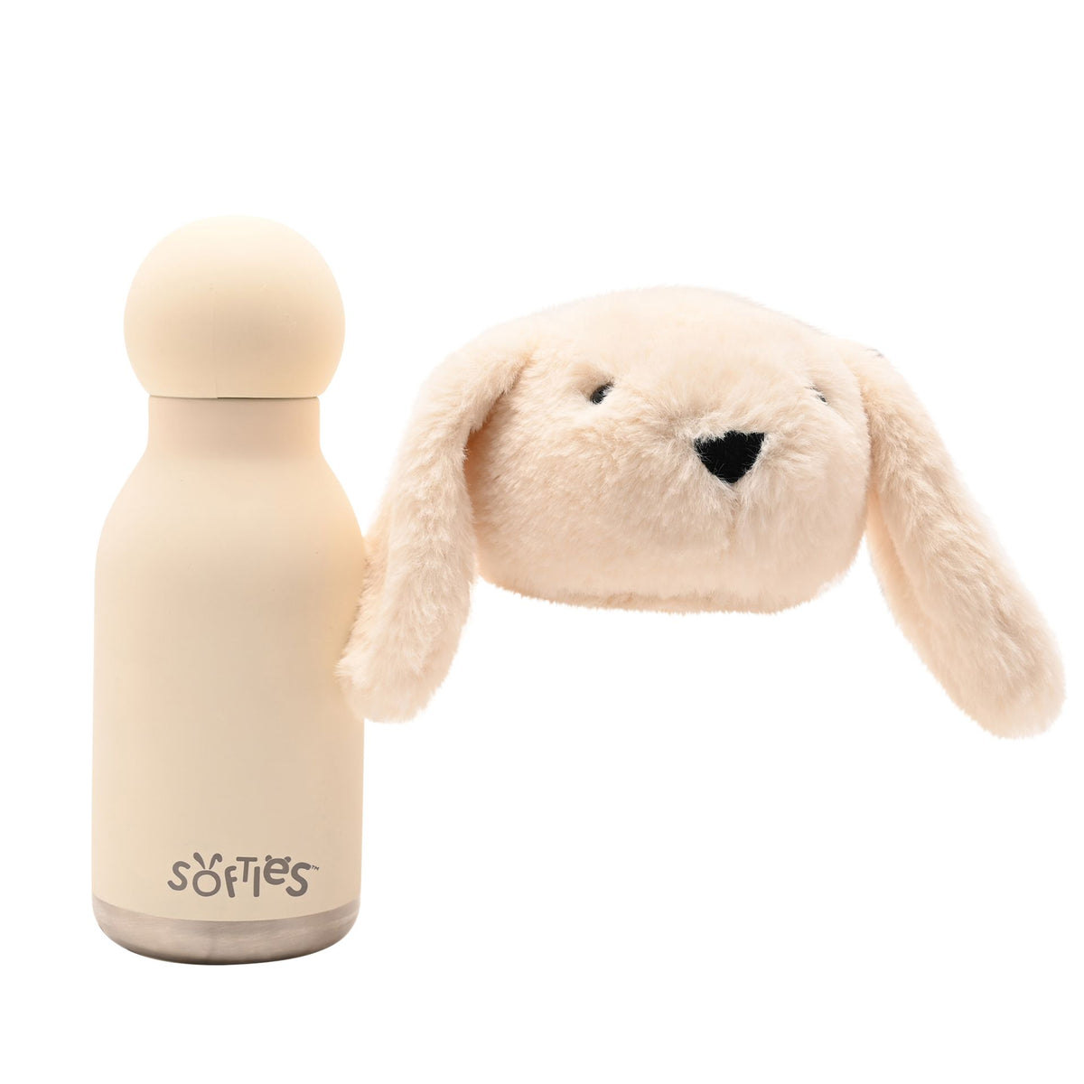 Talia The Plush Bunny White Stainless Steel Water Bottle 23cm / 450ml