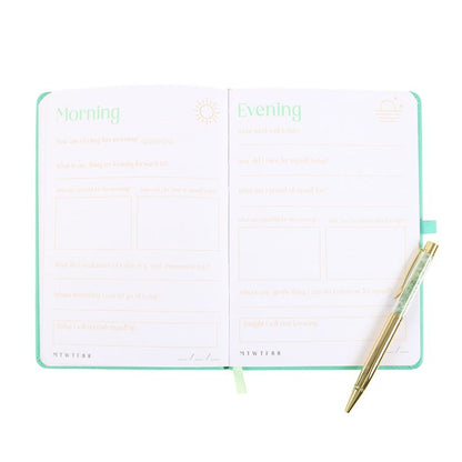 A5 Wellness Journal with Aventurine Pen