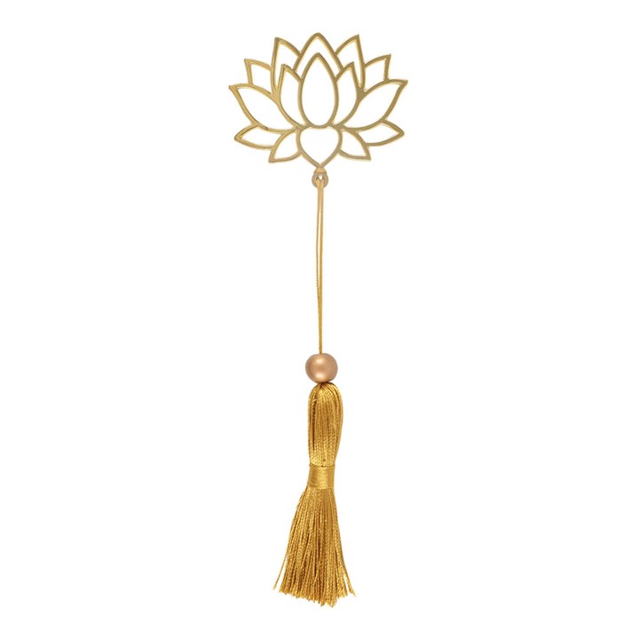 Lotus Flower Metal Bookmark
