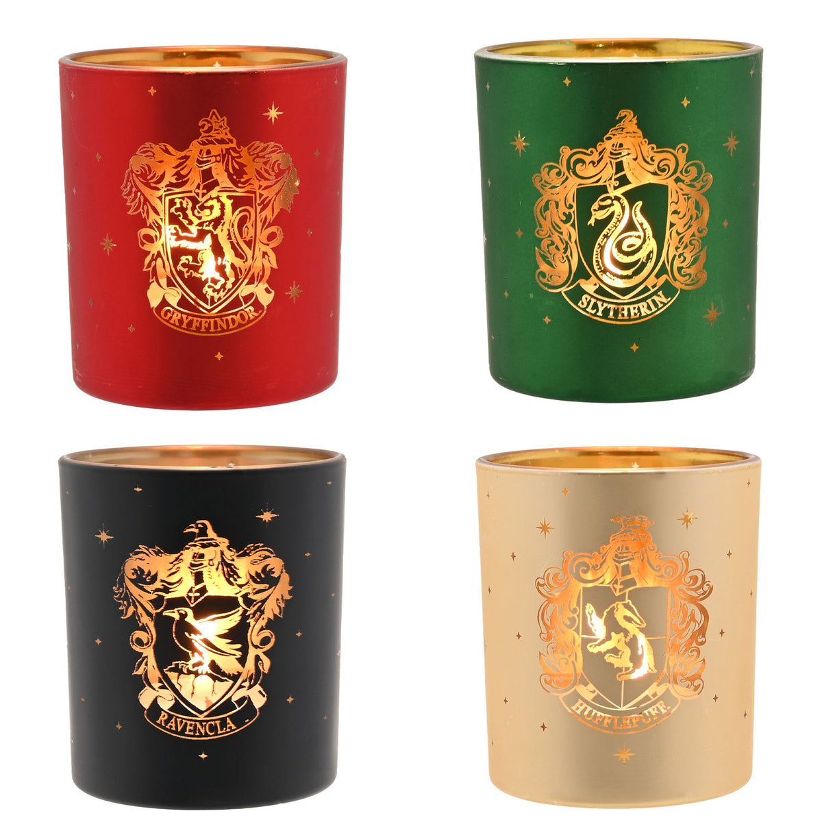 Harry Potter Hogwarts House Tealight Holders - Set of 4