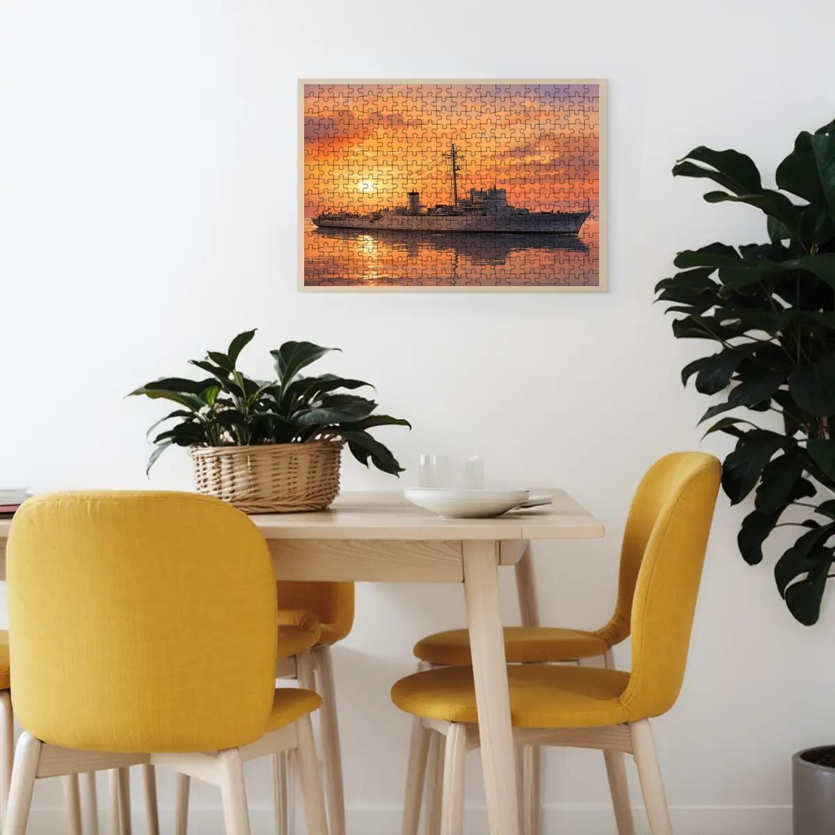 WWII Flower-Class Corvette Wooden Jigsaw Puzzle | 300 Pieces | 15"×10.2"