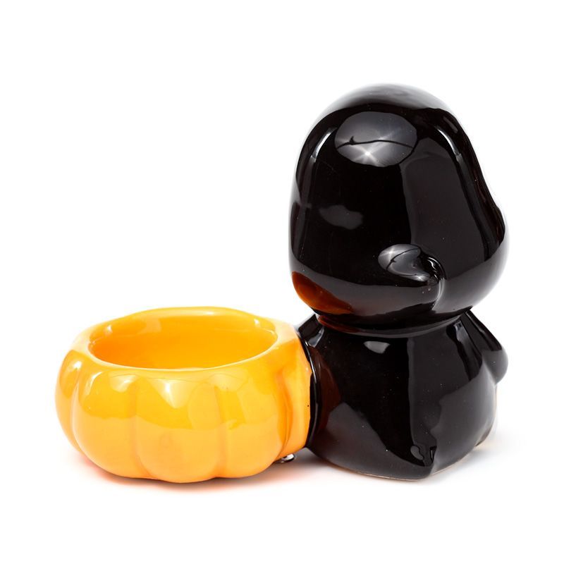 Ceramic Skull Boy Tea Light Candle Holder | Halloween Decor