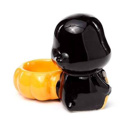 Ceramic Skull Boy Tea Light Candle Holder | Halloween Decor