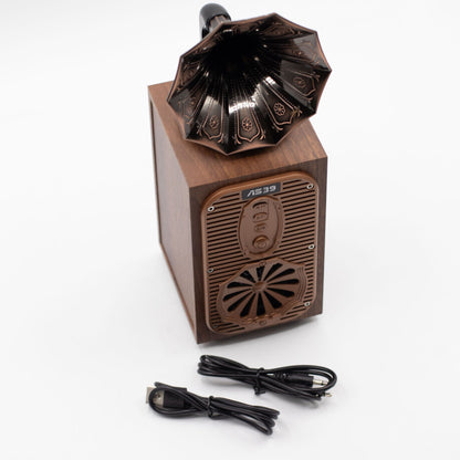 Retro Tall Gramophone Bluetooth Speaker – Extra Loud 8W