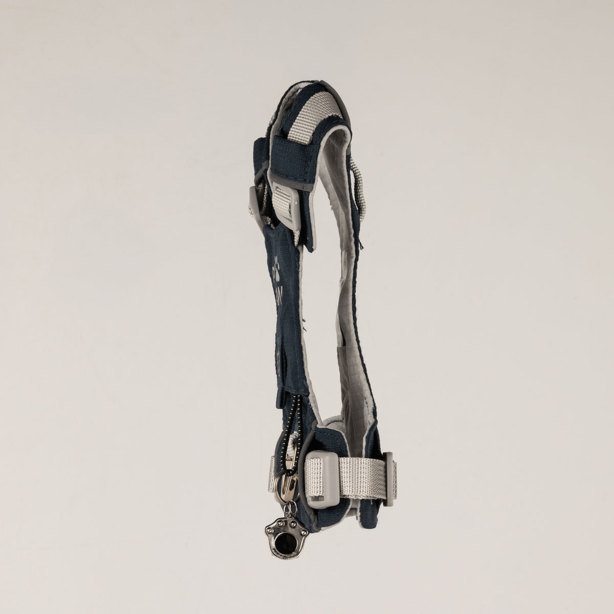 PAW XS Reflective Dog Harness – Rock Grey & Black Obsidian