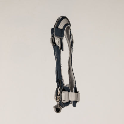 PAW XS Reflective Dog Harness – Rock Grey & Black Obsidian