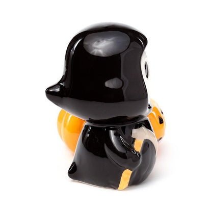 Ceramic Skull Boy Tea Light Candle Holder | Halloween Decor