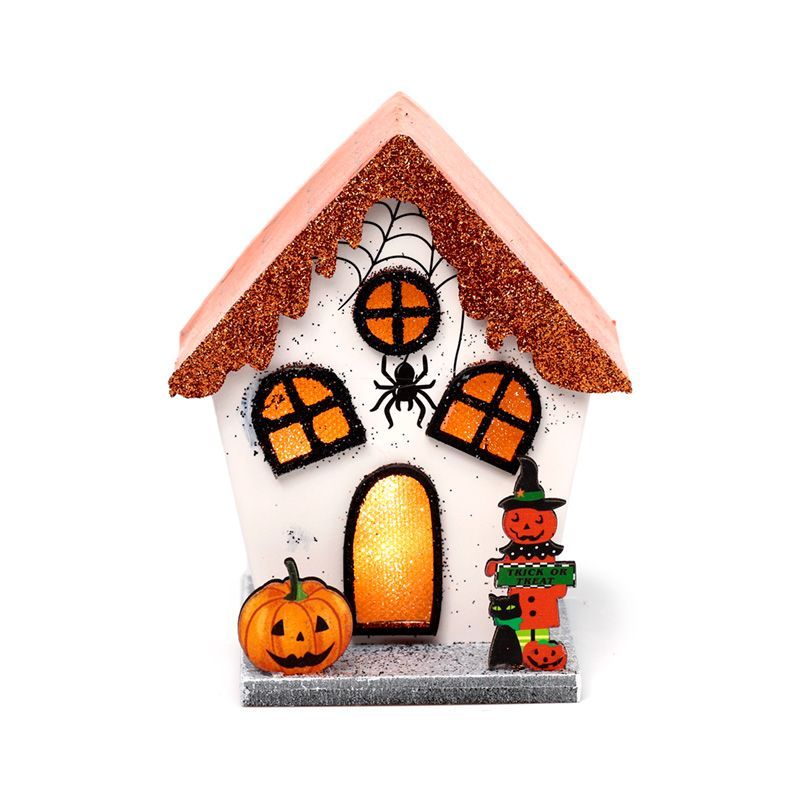 Spooky Spider Pumpkin House Halloween LED Decoration | Halloween Gift