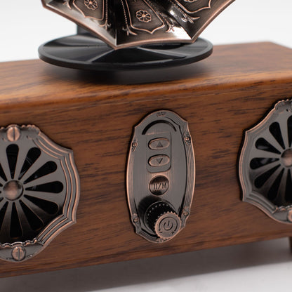 Retro Double Horn Gramophone Bluetooth Speaker – 5.4W x 2