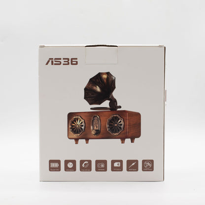 Retro Double Horn Gramophone Bluetooth Speaker – 5.4W x 2