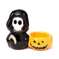 Ceramic Skull Boy Tea Light Candle Holder | Halloween Decor