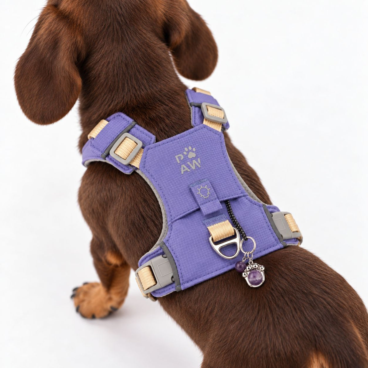 PAW XS Reflective Dog Harness – Lavender & Amethyst