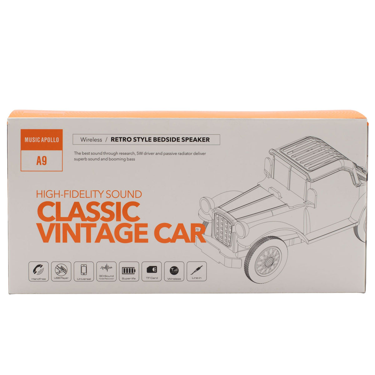 Retro Vintage Car Bluetooth Speaker & Phone Holder
