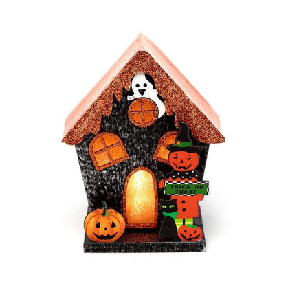 Trick or Treat Pumpkin House Halloween LED Decoration | Eco-Friendly