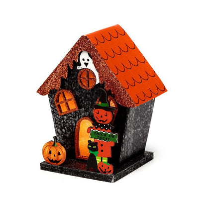 Trick or Treat Pumpkin House Halloween LED Decoration | Eco-Friendly
