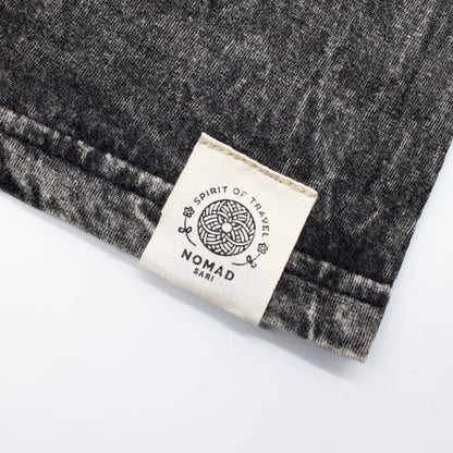 Nomad Sari Stonewashed Cotton T-Shirt - Rebel - Charcoal - XL