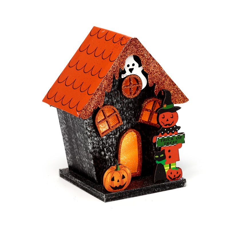 Trick or Treat Pumpkin House Halloween LED Decoration | Eco-Friendly
