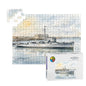 USS Density Later MV Galaxy 500-Piece Wooden Jigsaw Puzzle | WWII Minesweeper to Radio London