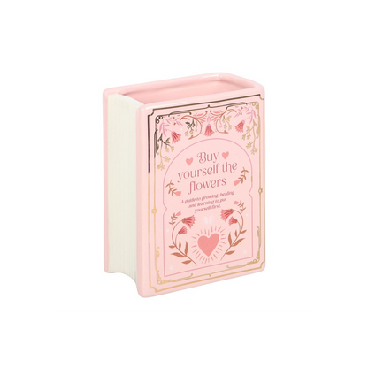 Pink Book Shaped Vase